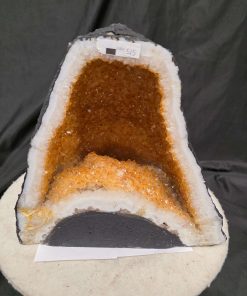 Citrine Geode 515 Crystal Cluster Druzy Premium Grade 13kg H27xW29xD17cm