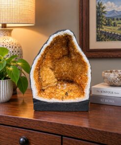 Citrine Geode 520 Crystal Cluster Druzy Premium Grade 16.50kg H23xW25xD21cm