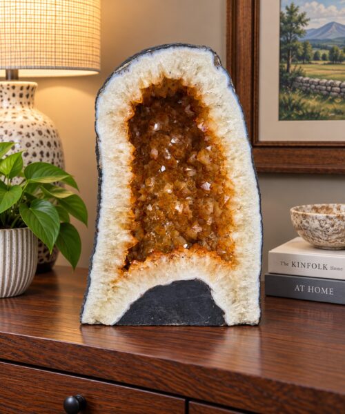Citrine Geode 532 Crystal Cluster Druzy Premium Grade 26.18kg H38xW27xD21cm