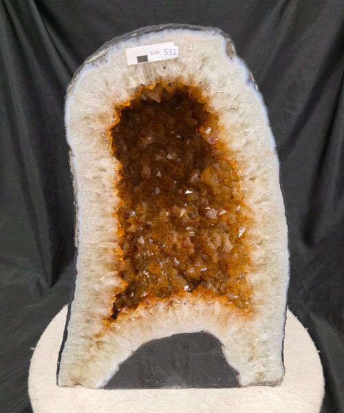Citrine Geode 532 Crystal Cluster Druzy Premium Grade 26.18kg H38xW27xD21cm - Image 10