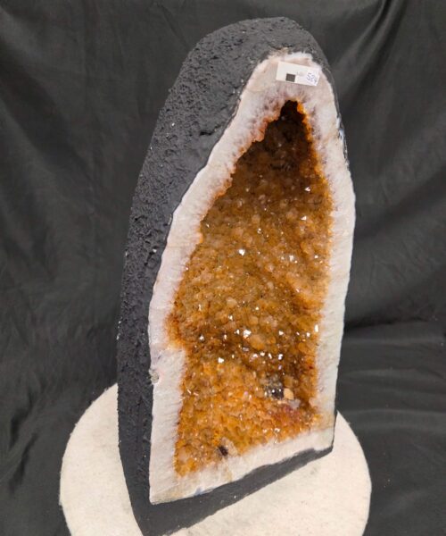 Alternative view of Tall Citrine Geode 534 Crystal Cluster Druzy Premium Grade 24.42kg H48xW25xD19cm