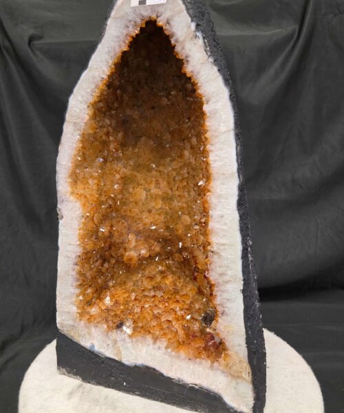 Tall Citrine Geode 534 Crystal Cluster Druzy Premium Grade 24.42kg H48xW25xD19cm - Image 9