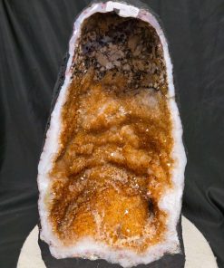 Tall Citrine Geode 535 Crystal Cluster Druzy Premium Grade 22.44kg H46xW26xD20cm