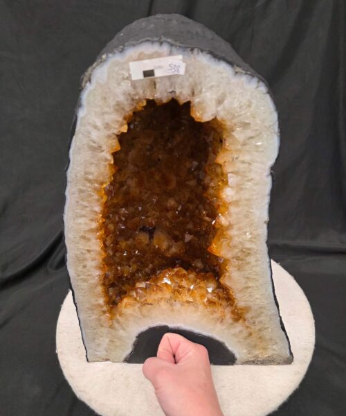 Citrine Geode 538 Crystal Cluster Druzy Premium Grade 24.9kg H37xW26xD22cm - Image 5