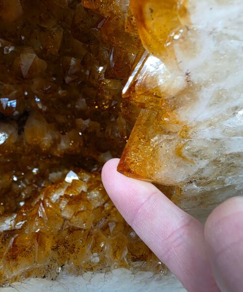 Citrine Geode 538 Crystal Cluster Druzy Premium Grade 24.9kg H37xW26xD22cm - Image 7