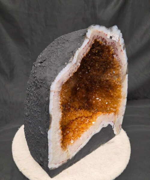 Alternative view of Citrine Geode 540 Crystal Cluster Druzy Premium Grade 25.1kg H34xW29xD21cm