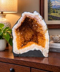 Citrine Geode 540 Crystal Cluster Druzy Premium Grade 25.1kg H34xW29xD21cm