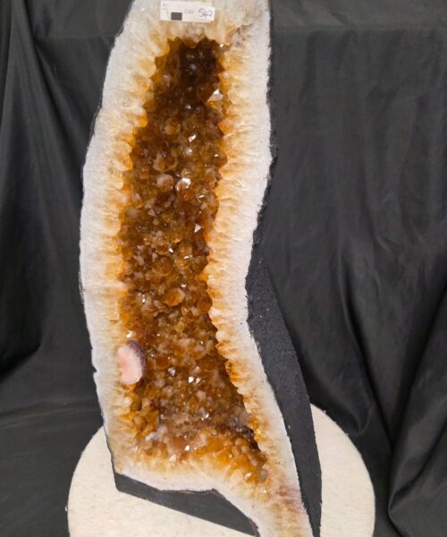 Alternative view of Tall Citrine Geode 542 Crystal Cluster Druzy Premium Grade 27.46kg H53xW25xD19cm