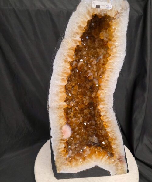 Tall Citrine Geode 542 Crystal Cluster Druzy Premium Grade 27.46kg H53xW25xD19cm - Image 3
