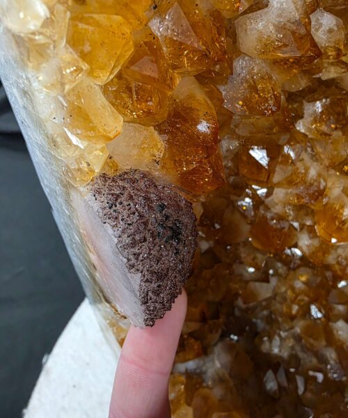 Tall Citrine Geode 542 Crystal Cluster Druzy Premium Grade 27.46kg H53xW25xD19cm - Image 5