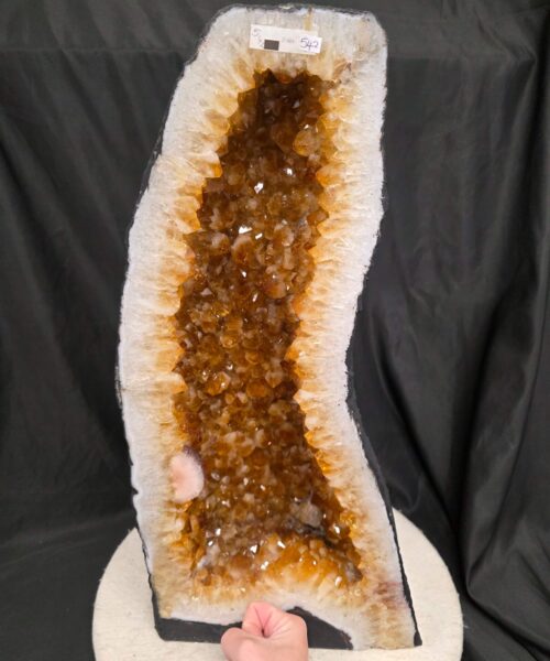 Tall Citrine Geode 542 Crystal Cluster Druzy Premium Grade 27.46kg H53xW25xD19cm - Image 6