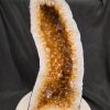 Tall Citrine Geode 543 Crystal Cluster Druzy Premium Grade 21.42kg H51xW24xD17cm