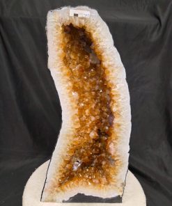 Tall Citrine Geode 543 Crystal Cluster Druzy Premium Grade 21.42kg H51xW24xD17cm