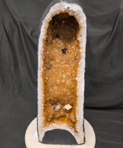Tall Citrine Geode 544 Crystal Cluster Druzy Premium Grade 30kg H64xW23xD20cm