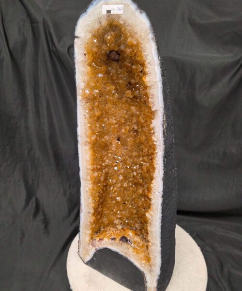 Tall Citrine Geode 545 Crystal Cluster Druzy Premium Grade 29.05kg H62xW23xD20cm - Image 3