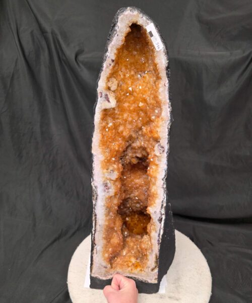 Tall Citrine Geode 546 Crystal Cluster Druzy Premium Grade 21.71kg H61xW17xD22cm - Image 6