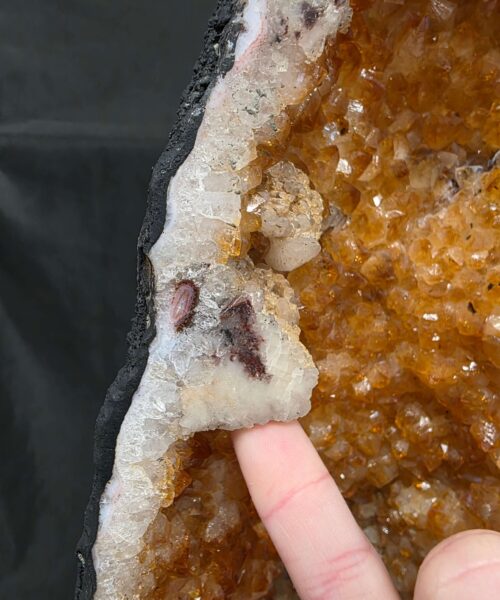 Tall Citrine Geode 546 Crystal Cluster Druzy Premium Grade 21.71kg H61xW17xD22cm - Image 9