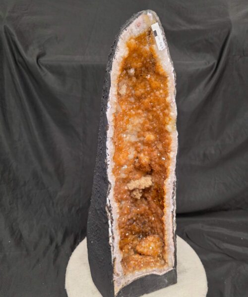 Alternative view of Tall Citrine Geode 547 Crystal Cluster Druzy Premium Grade 22.39kg H62xW18xD22cm