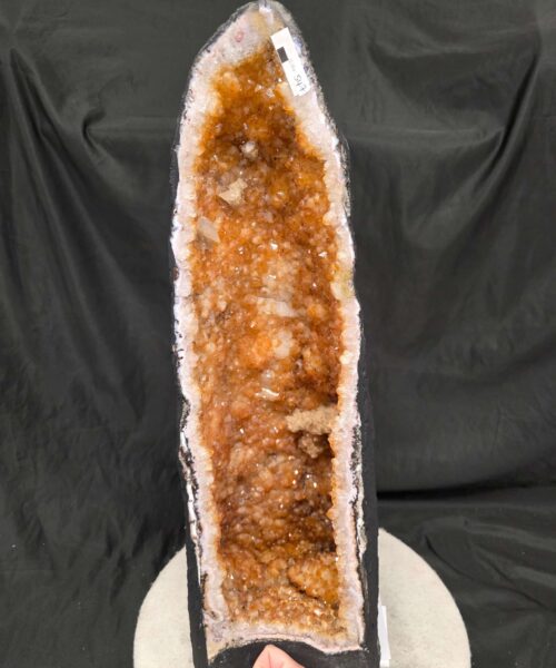 Tall Citrine Geode 547 Crystal Cluster Druzy Premium Grade 22.39kg H62xW18xD22cm - Image 5