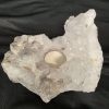 Large Premium Rock Crystal Quartz Candle Holder 20A Clear Crystal White Tealight Holders 967g H9xW15xD11cm