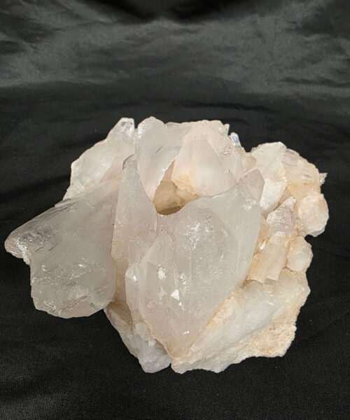 Large Premium Rock Crystal Quartz Candle Holder 21 Clear Crystal White Tealight Holders 1.567g H10xW14xD13cm - Image 6