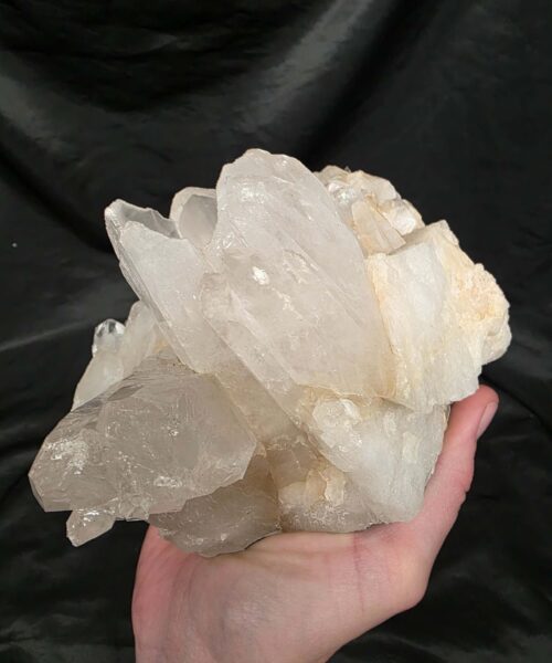 Large Premium Rock Crystal Quartz Candle Holder 21 Clear Crystal White Tealight Holders 1.567g H10xW14xD13cm - Image 8