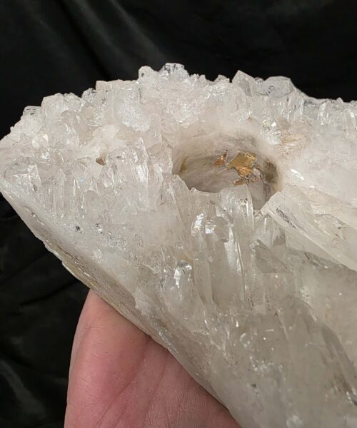 Large Premium Rock Crystal Quartz Candle Holder 23 Clear Crystal White Tealight Holders 1.575g H7xW15xD13cm - Image 10
