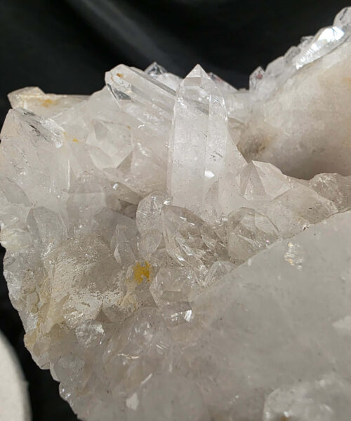 Large Premium Rock Crystal Quartz Candle Holder 25 Clear Crystal White Tealight Holders 1.655g H7.5xW16.5xD12cm - Image 9
