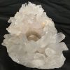 Large Premium Rock Crystal Quartz Candle Holder 27 Clear Crystal White Tealight Holders 1.842g H8xW18xD13.5cm