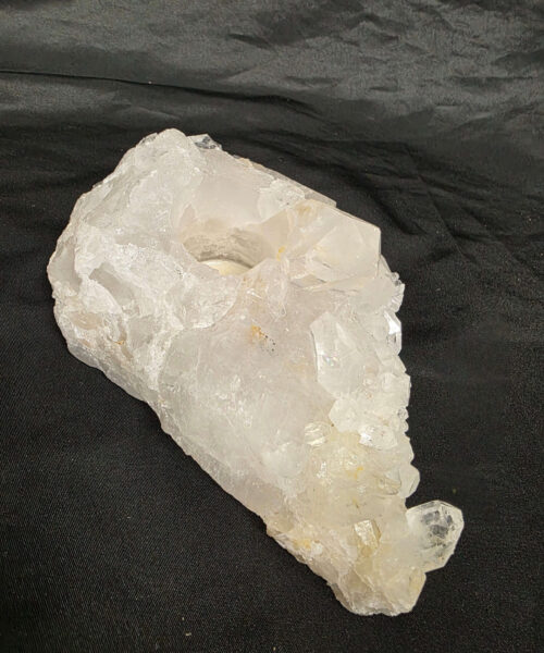 Large Premium Rock Crystal Quartz Candle Holder 29 Clear Crystal White Tealight Holders 1.163g H5.5xW19xD13cm - Image 5