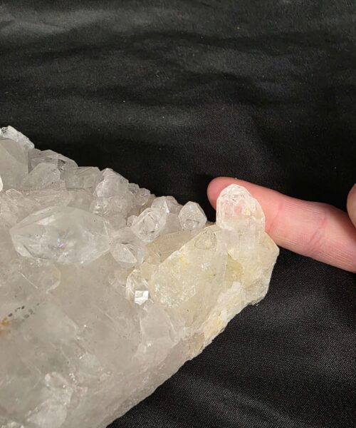Large Premium Rock Crystal Quartz Candle Holder 29 Clear Crystal White Tealight Holders 1.163g H5.5xW19xD13cm - Image 6