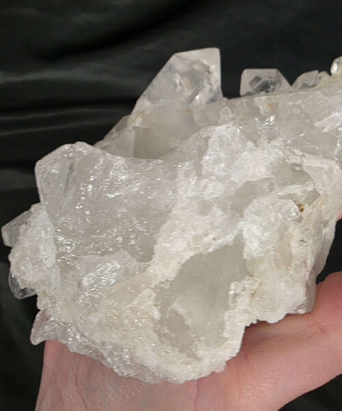 Large Premium Rock Crystal Quartz Candle Holder 29 Clear Crystal White Tealight Holders 1.163g H5.5xW19xD13cm - Image 8