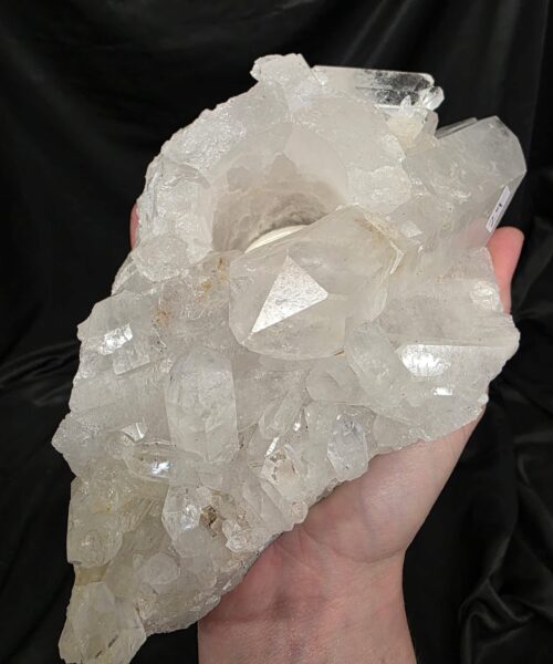 Large Premium Rock Crystal Quartz Candle Holder 29 Clear Crystal White Tealight Holders 1.163g H5.5xW19xD13cm - Image 10