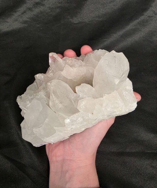 Large Premium Rock Crystal Quartz Candle Holder 31 Clear Crystal White Tealight Holders 971g H7xW13xD11cm - Image 8