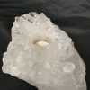 Large Premium Rock Crystal Quartz Candle Holder 32 Clear Crystal White Tealight Holders 1.236g H6.5xW16xD13cm