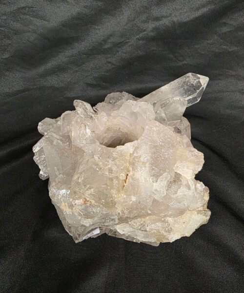 Large Premium Rock Crystal Quartz Candle Holder 33 Clear Crystal White Tealight Holders 1.751g H10xW15xD13cm - Image 3