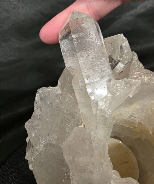Large Premium Rock Crystal Quartz Candle Holder 33 Clear Crystal White Tealight Holders 1.751g H10xW15xD13cm - Image 10