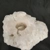 Large Premium Rock Crystal Quartz Candle Holder 37 Clear Crystal White Tealight Holders 1.491g H6xW17xD13cm