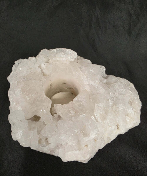 Large Premium Rock Crystal Quartz Candle Holder 37 Clear Crystal White Tealight Holders 1.491g H6xW17xD13cm - Image 3