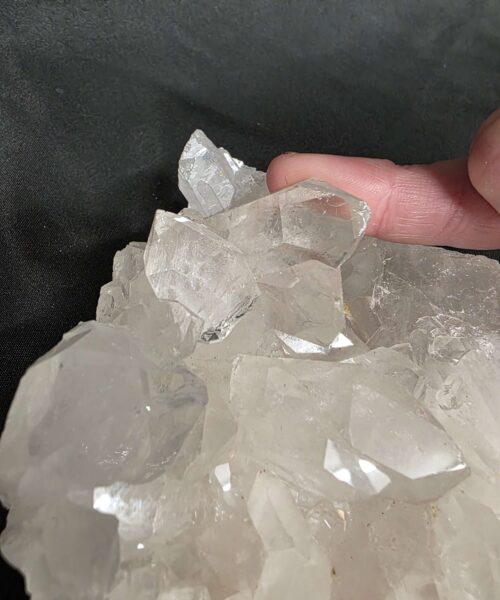 Large Premium Rock Crystal Quartz Candle Holder 38 Clear Crystal White Tealight Holders 1.122g H6xW18xD12cm - Image 7