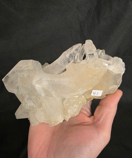 Large Premium Rock Crystal Quartz Candle Holder 41 Clear Crystal White Tealight Holders 837g H7xW16xD11cm - Image 9