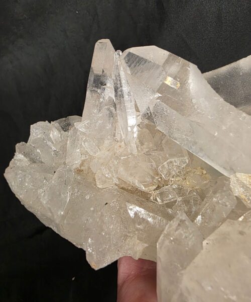 Large Premium Rock Crystal Quartz Candle Holder 41 Clear Crystal White Tealight Holders 837g H7xW16xD11cm - Image 10