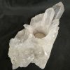Large Premium Rock Crystal Quartz Candle Holder 42 Clear Crystal White Tealight Holders 1.266g H9.5xW20xD10cm