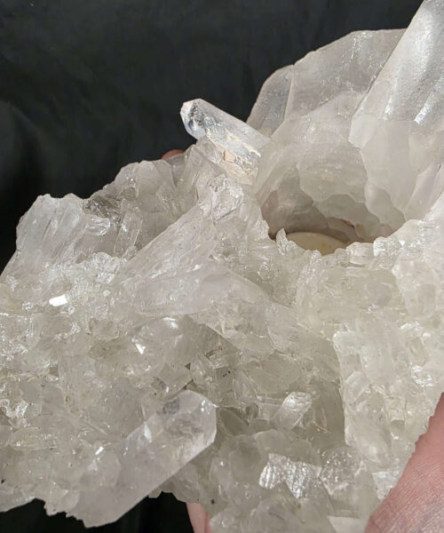 Large Premium Rock Crystal Quartz Candle Holder 42 Clear Crystal White Tealight Holders 1.266g H9.5xW20xD10cm - Image 8