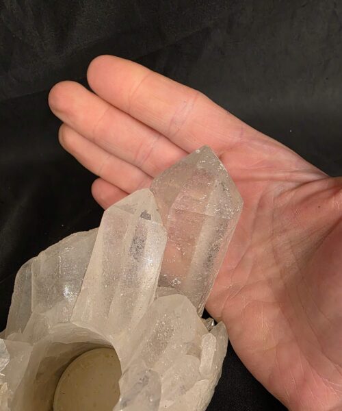 Large Premium Rock Crystal Quartz Candle Holder 42 Clear Crystal White Tealight Holders 1.266g H9.5xW20xD10cm - Image 10
