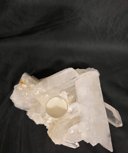 Large Premium Rock Crystal Quartz Candle Holder 43 Clear Crystal White Tealight Holders 1.391g H7xW18xD15cm - Image 9