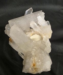 Large Premium Rock Crystal Quartz Candle Holder 43 Clear Crystal White Tealight Holders 1.391g H7xW18xD15cm