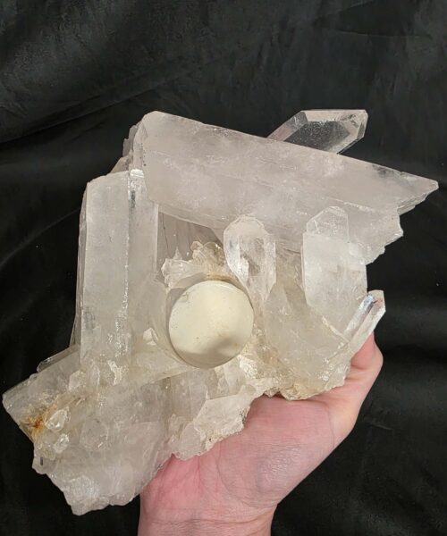 Large Premium Rock Crystal Quartz Candle Holder 43 Clear Crystal White Tealight Holders 1.391g H7xW18xD15cm - Image 5