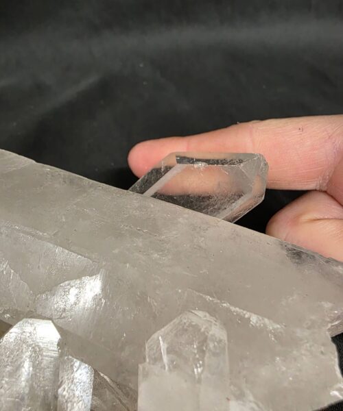 Large Premium Rock Crystal Quartz Candle Holder 43 Clear Crystal White Tealight Holders 1.391g H7xW18xD15cm - Image 3