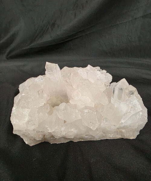 Large Premium Rock Crystal Quartz Candle Holder 45 Clear Crystal White Tealight Holders 1.476g H8xW15xD12cm - Image 7
